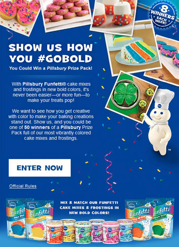 Pillsbury #GoBold Promotion